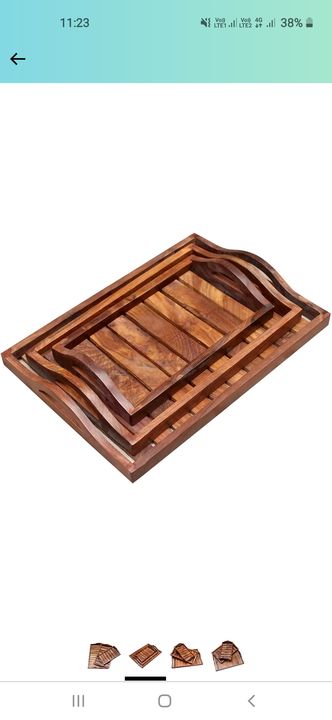 Wooden Tray uploaded by business on 1/2/2022