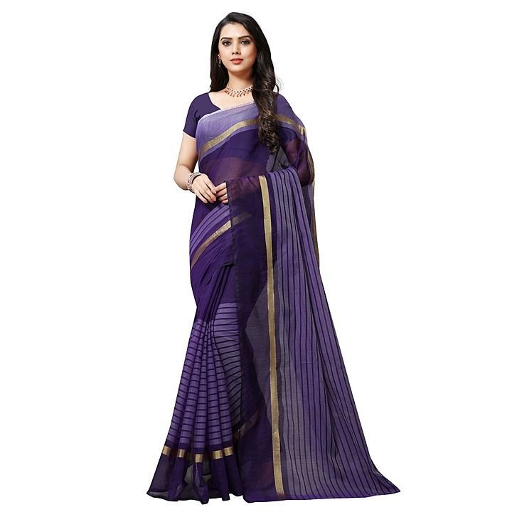 Cotton Silk Saree With Unstitched Blouse uploaded by business on 9/28/2020