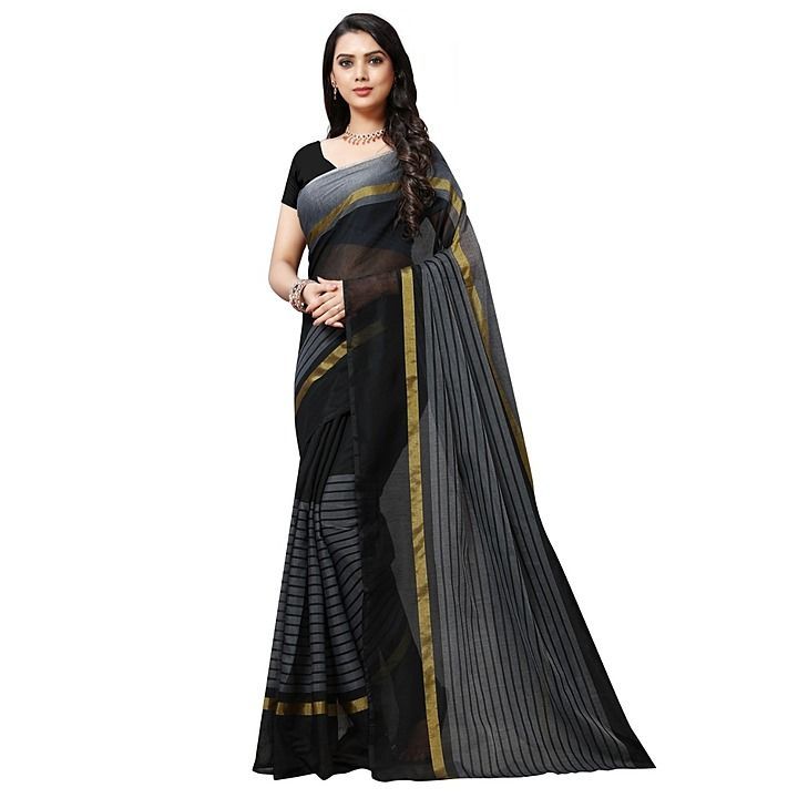 Cotton Silk Saree With Unstitched Blouse uploaded by Aaradhya on 9/28/2020