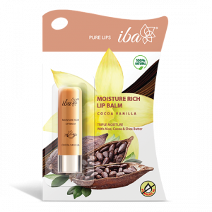 Iba moisture rich Lip Balm Cocoa Vanilla MRP 150/- uploaded by business on 9/28/2020