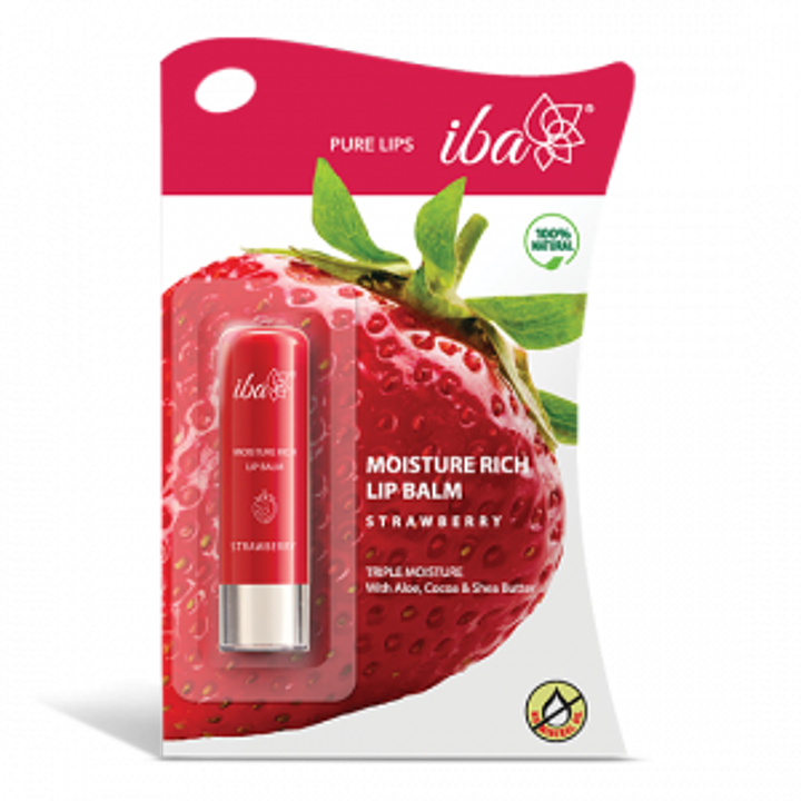 Iba moisture rich Lip Balm Strawberry MRP150/- uploaded by business on 9/28/2020