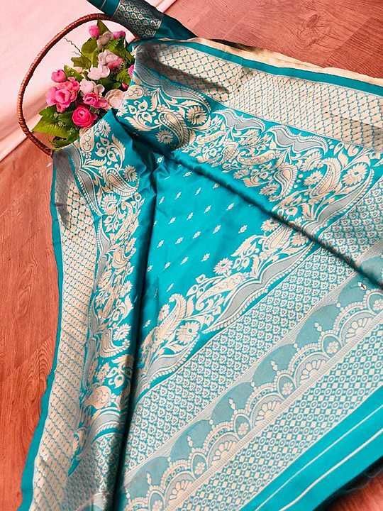 Banarasi Silk Saree With Unstitched Blouse uploaded by Aaradhya on 9/28/2020