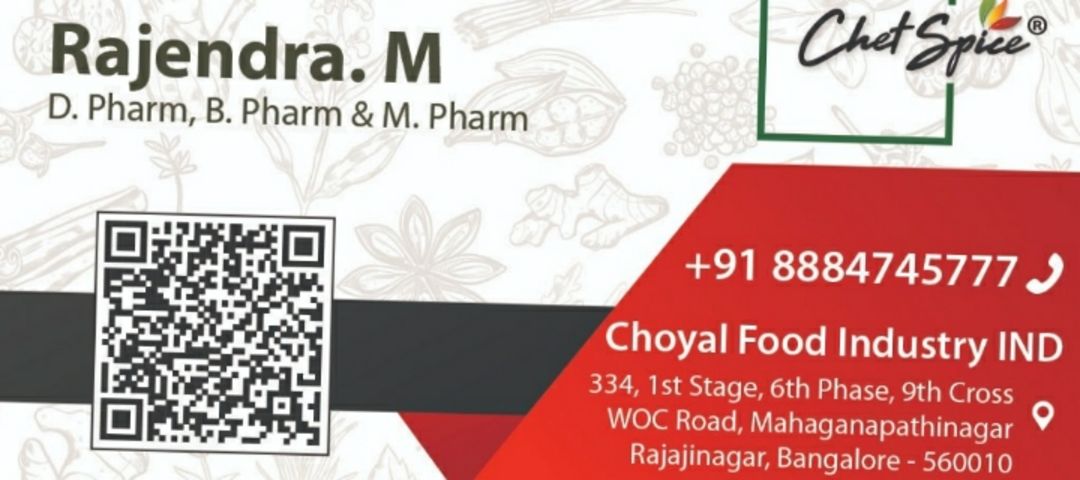 Visiting card store images of CHOYAL FOOD INDUSTRY IND
