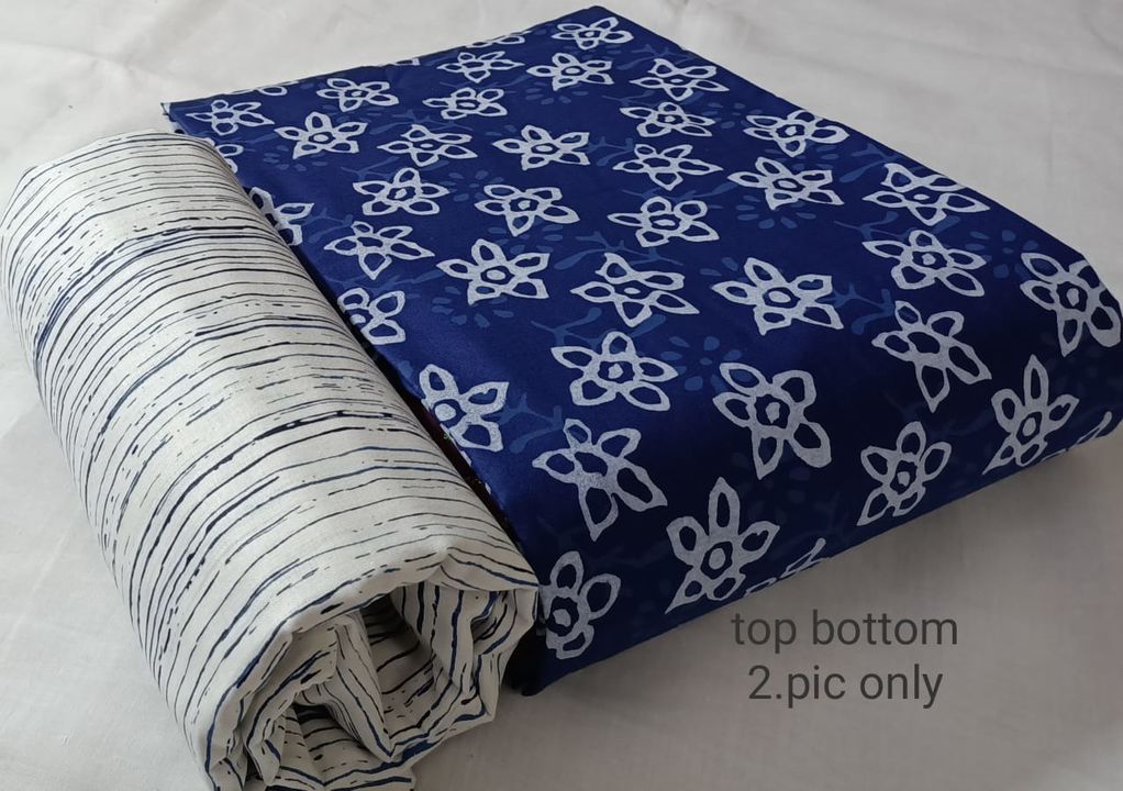 Post image *2pic only*👆
Jaipuri print cotton top *2.25mtr*Jaipuri cotton bottom *2.25mtr*
*Price 550 shipping free *