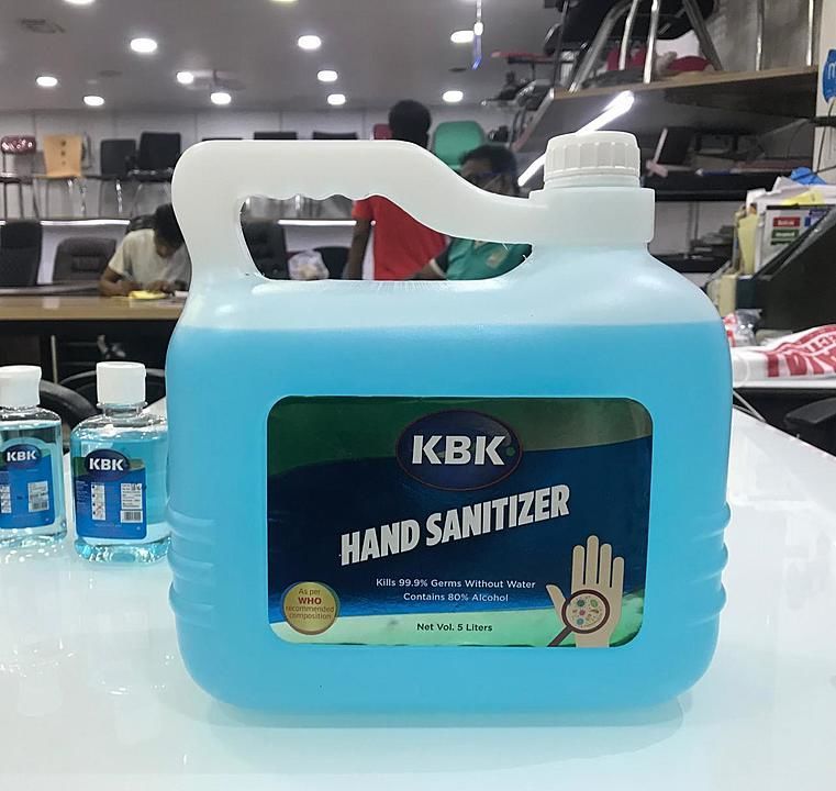 Kbk 80% alcohol hand sanitizer uploaded by Sri sai veerabadhra furnitures  on 9/28/2020