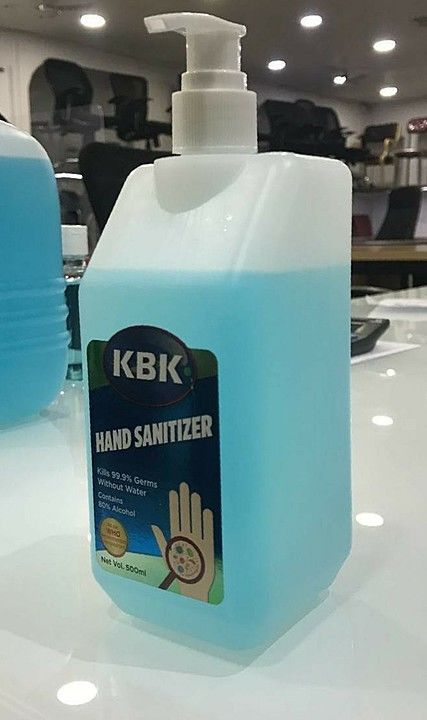 Kbk 500 ml hand sanitizer 80% alcohol  uploaded by Sri sai veerabadhra furnitures  on 9/28/2020