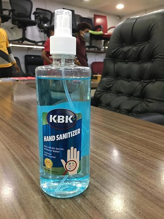 Kbk 500ml mist spray 80% alcohol hand sanitizer  uploaded by Sri sai veerabadhra furnitures  on 9/28/2020