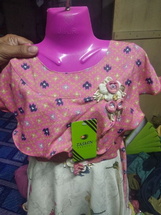 Two ton cotton frock uploaded by Md alavi dresses on 1/3/2022