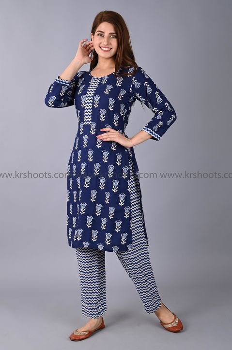 Women kurta with pant uploaded by business on 1/3/2022