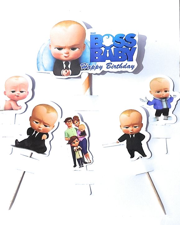 Boss Baby Birthday party theme cake topper  uploaded by Mumbai Bakers on 1/3/2022