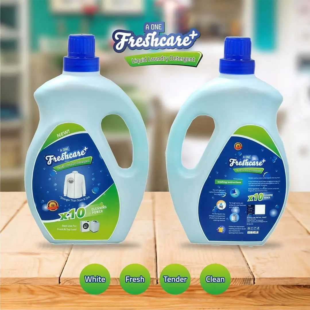 Post image Front and top load machine liquid detergent MuLti enzyme blended for Remove tough dirt and stain like tea,oil,turmaric powder, catch-up,3etc ,in first wash, fresh fregrence blue rose  after wash.