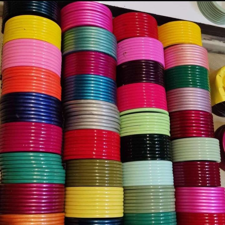 Post image Lakh bangles 😍Plain colorful matching set