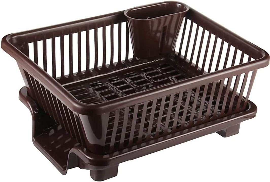3 in 1 Large Durable Plastic Kitchen Sink Dish Rack Drainer Drying Rack Washing Basket with Tray for uploaded by business on 1/4/2022