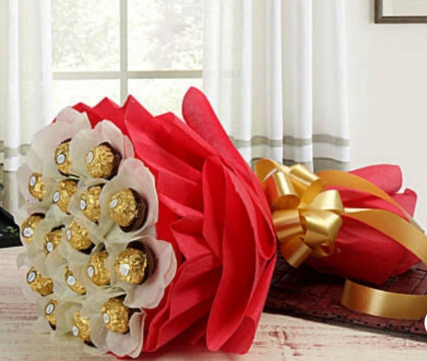Bouquet of Ferrero rocher uploaded by Birthdaycelebrations on 1/4/2022