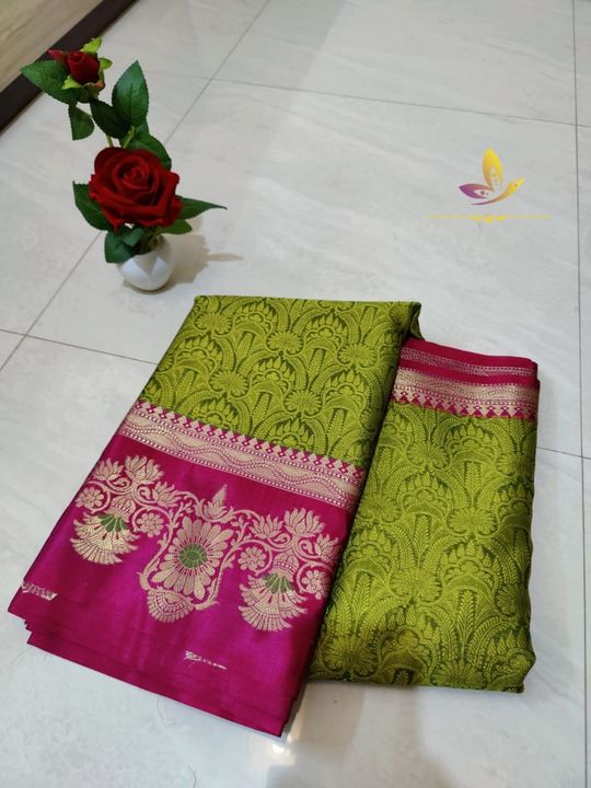 Post image 🦋🦋JBJ LAUNCHING🦋🦋DFE COLLECTIONS 💕Banarasi Kora Taunchoi saree double warp with cotrast rich pallu
Material : Kora Muslin
😍Price : 850+$ only 😍
UnLimited stock book fast