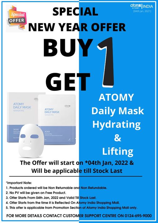 Daily Mask Hydrating and Lifting combo uploaded by Laxmi Atomy India on 1/4/2022