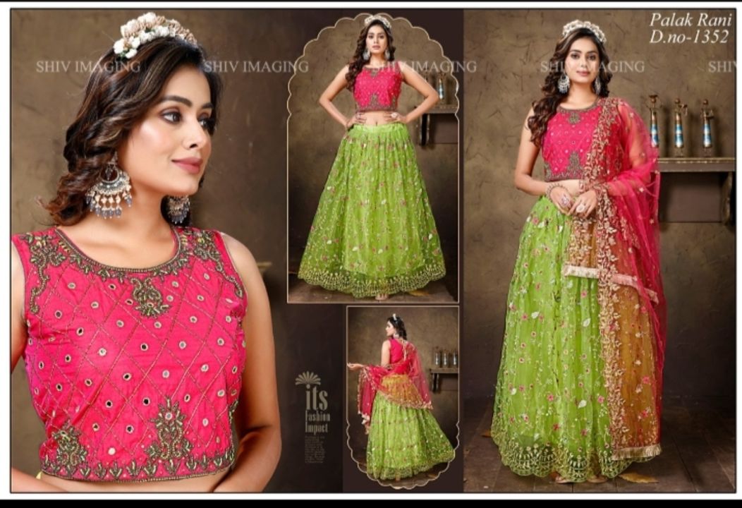 Crop top lehenga uploaded by business on 1/4/2022
