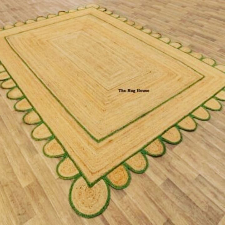 Breaided jute desiner ractangle rug uploaded by Gagan Carpet Rugs on 1/4/2022