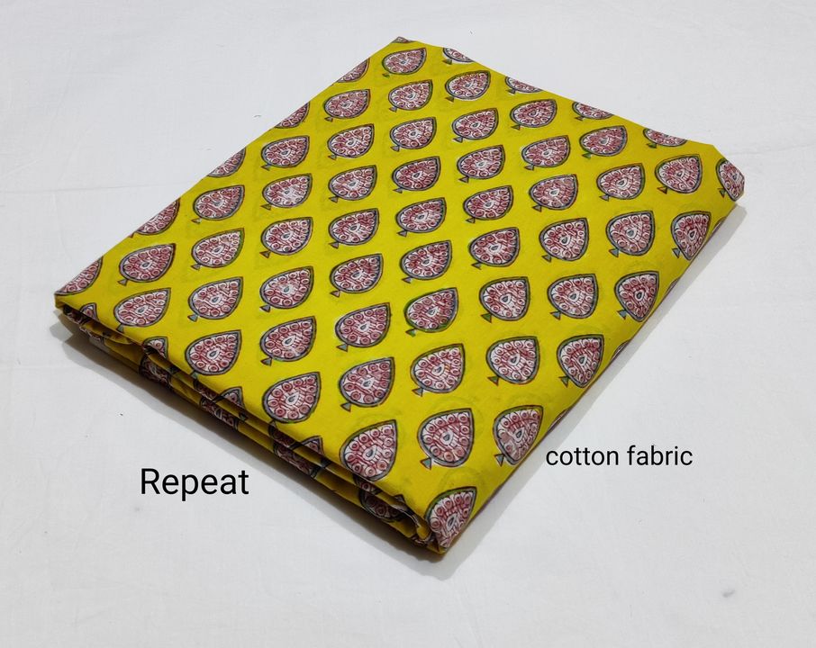 Repid block print cotton fabric uploaded by Abhishek Handicrafts on 1/4/2022