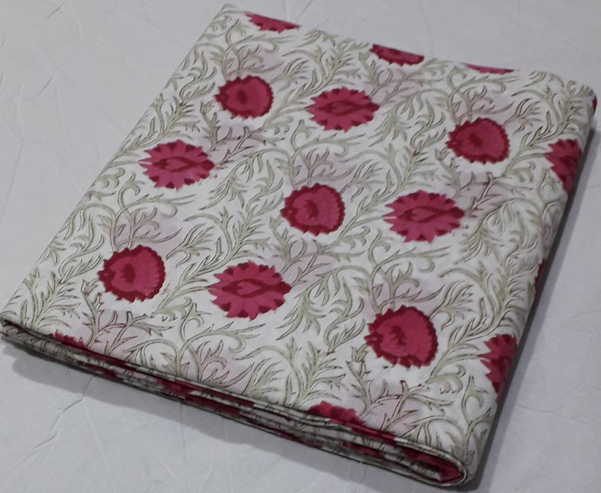 Repid block print cotton fabric uploaded by Abhishek Handicrafts on 1/4/2022