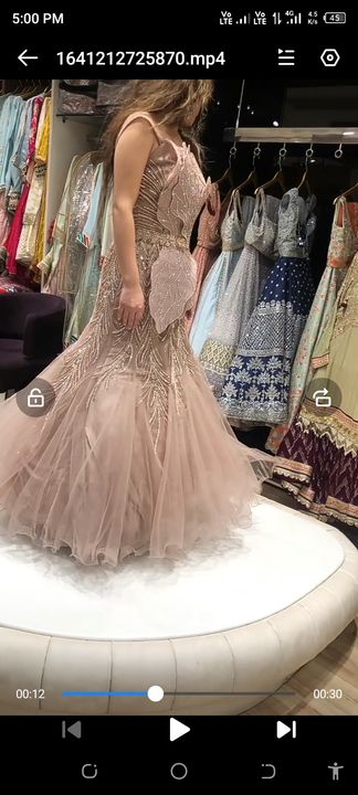 Post image I want 1 Pieces of This type gown in red colour.
Below is the sample image of what I want.