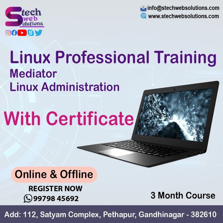 Linux online course uploaded by Stech Web Solutions on 1/5/2022
