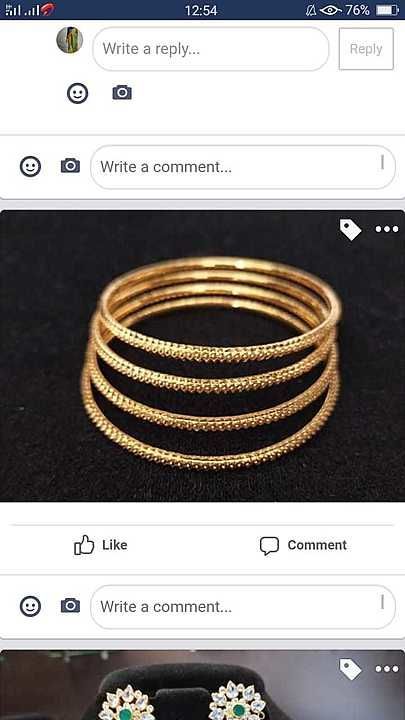 Bangles uploaded by BS light weight gold jewelrys on 6/8/2020