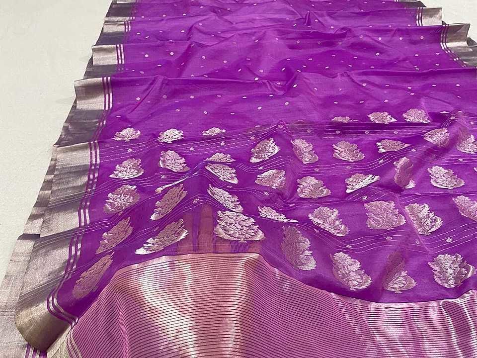 Post image Chanderi seller Order for.... kattan organza  silk saree
WhatsApp no.-9098369711
Call no.- 9098369711
Original handlooms chanderi silk sarees.
Light and easy to wear
Shipping across india
Total saree length - 6.50/5.70 meter saree 
Blouse - 80 cm. (Running blouse)
Payment - net banking transfer/google pay
Delivery - 4 days available
 
Plz support weavers

#chanderi #chanderisarees