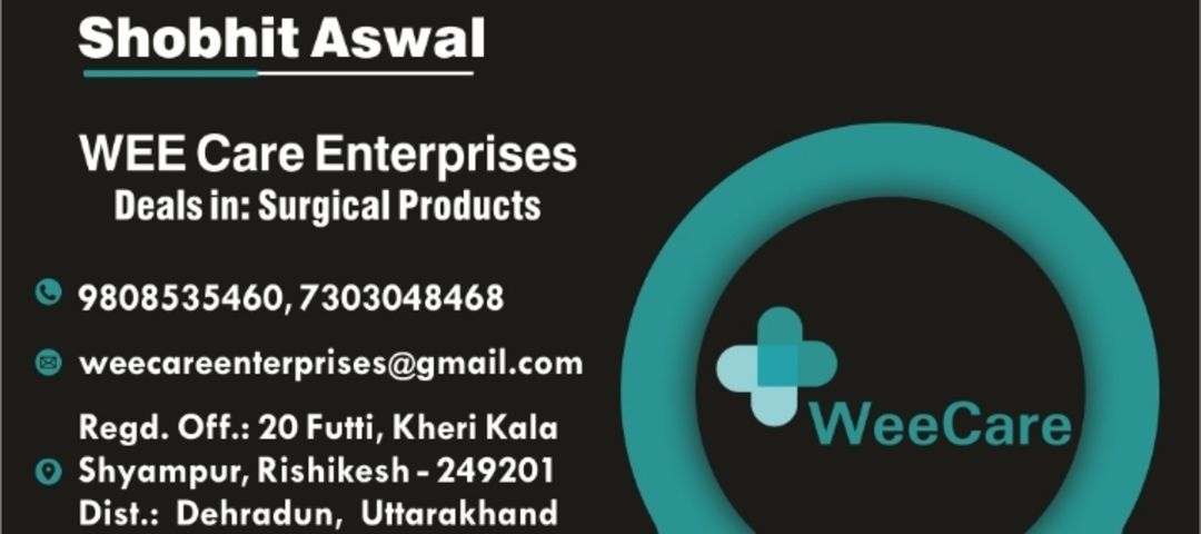Visiting card store images of Wee Care Enterprises
