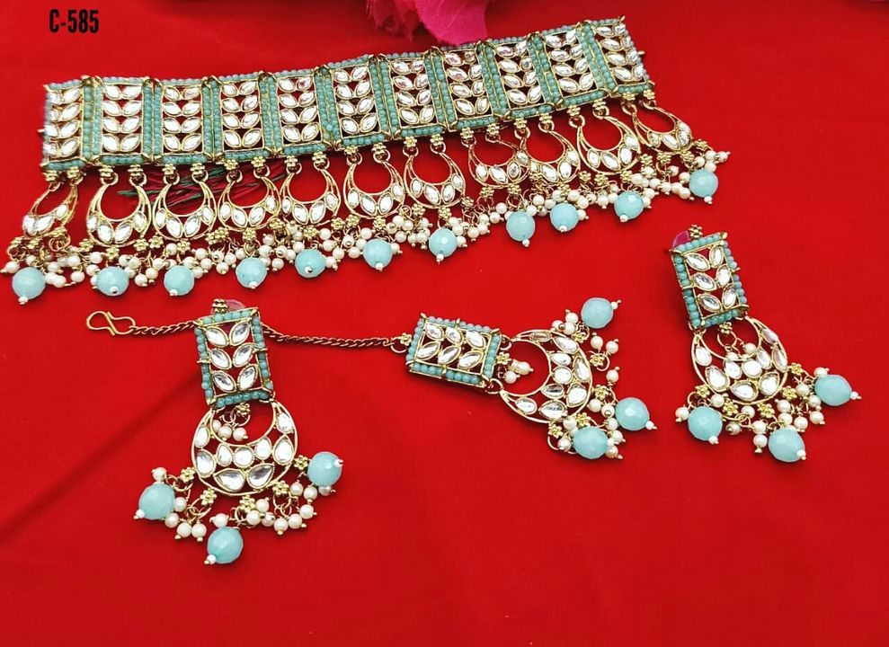 High Quality Heavy Kundan and Diamond Jewellery Set  uploaded by RADHA RANI COLLECTION on 1/5/2022