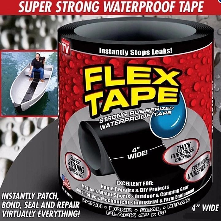 Flex Tape 4 X 5 Inch Roll

 uploaded by Wholestock on 9/29/2020