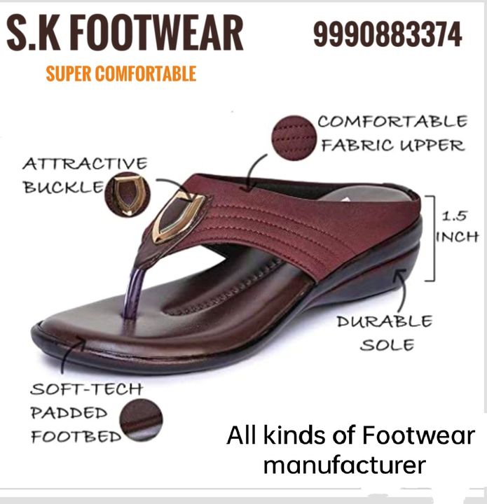 Post image Own manufacturing of high quality super soft and comfortable footwear wholesale only 9990883374