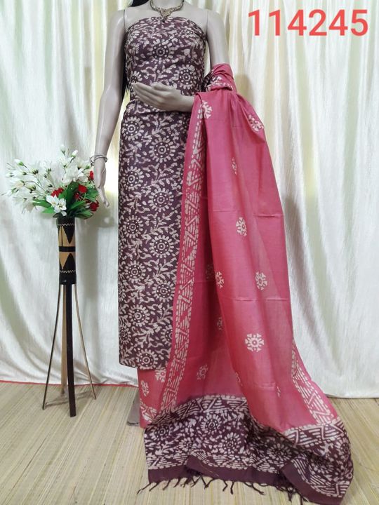 Khadi Silk Dress Matarial Suits piece uploaded by SILK TEXTILES BHAGALPUR on 1/5/2022