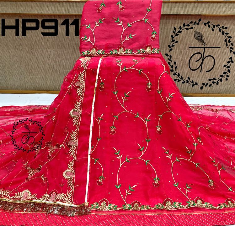 * HALF PURE POSHAK*

*Good Quality Half Pure fabric  *

*Hevy Barik Zari  work with Stone touch*

*H uploaded by business on 1/5/2022