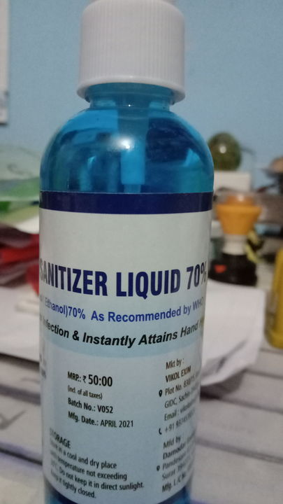 Vikol 100 ml sanitizer  uploaded by Anant Meditrade on 1/6/2022