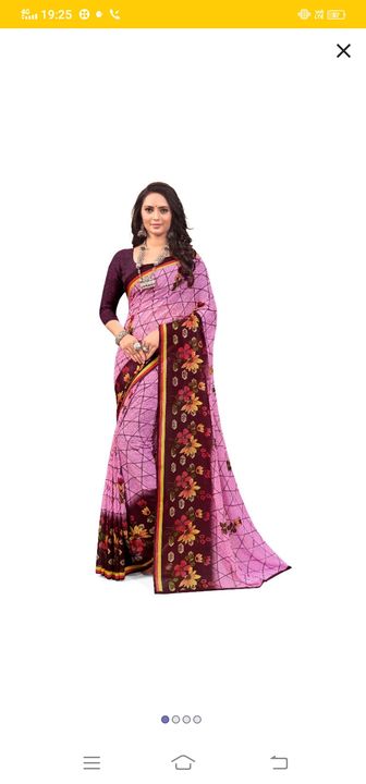 printed saree uploaded by business on 1/6/2022
