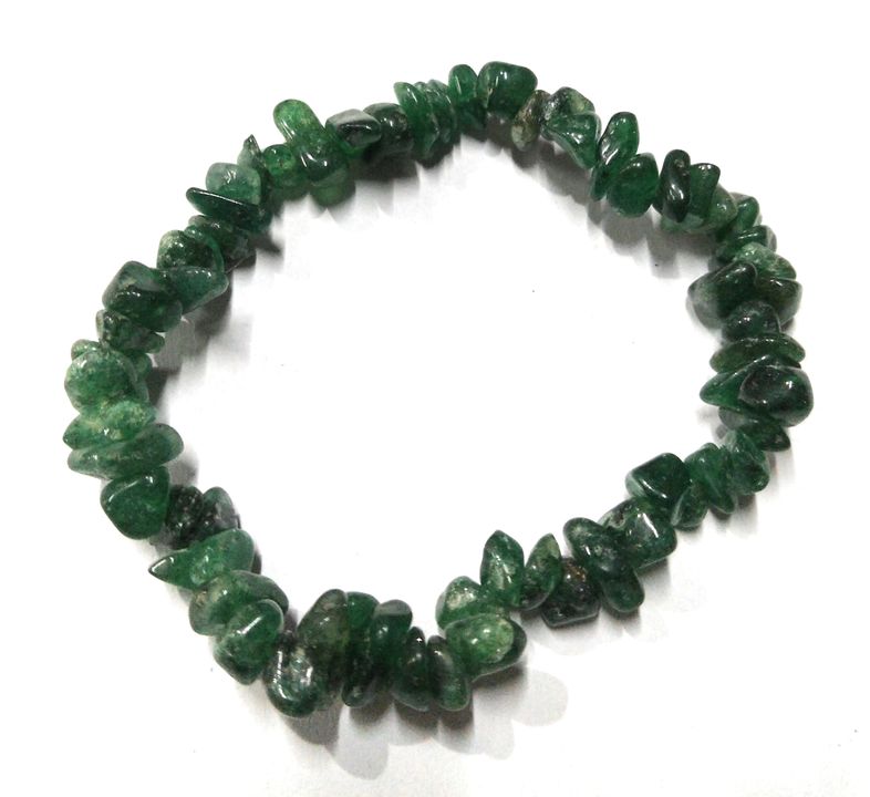 Green Jade Chips Bracelet uploaded by J & J GEMS on 1/6/2022