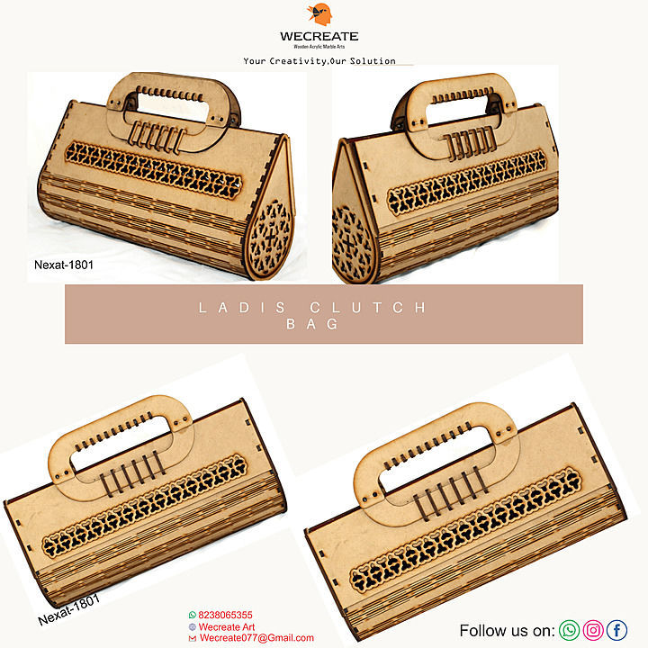 Wooden Clutch Bag uploaded by Wecreate Art on 9/29/2020