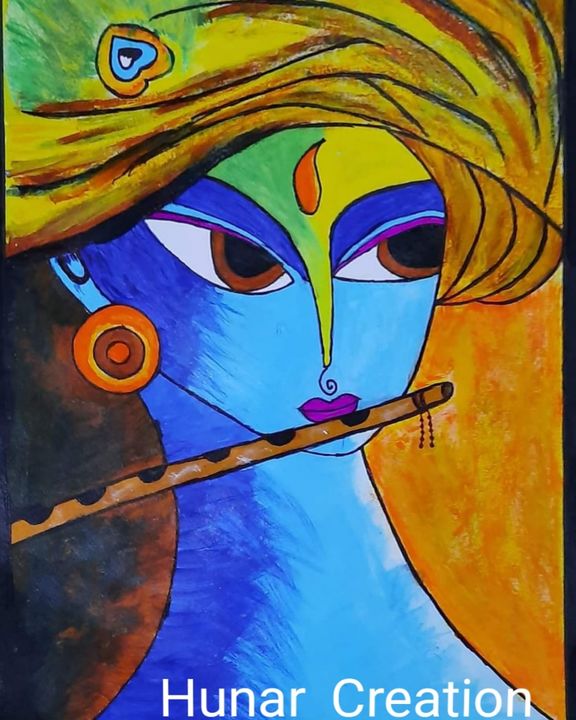 Krishna Acrylic Painting  uploaded by business on 1/6/2022