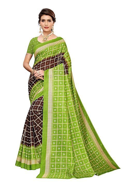 BANDHANI CHECKS COFFEE Classy Printed Art Silk Saree With Blouse

 uploaded by CLOTHING on 9/29/2020