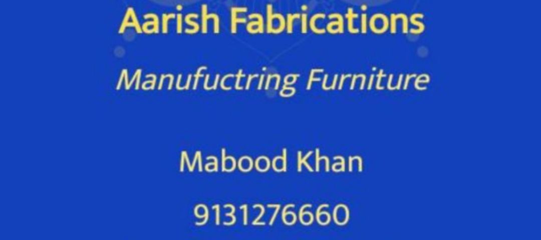Visiting card store images of Aarish fabrications