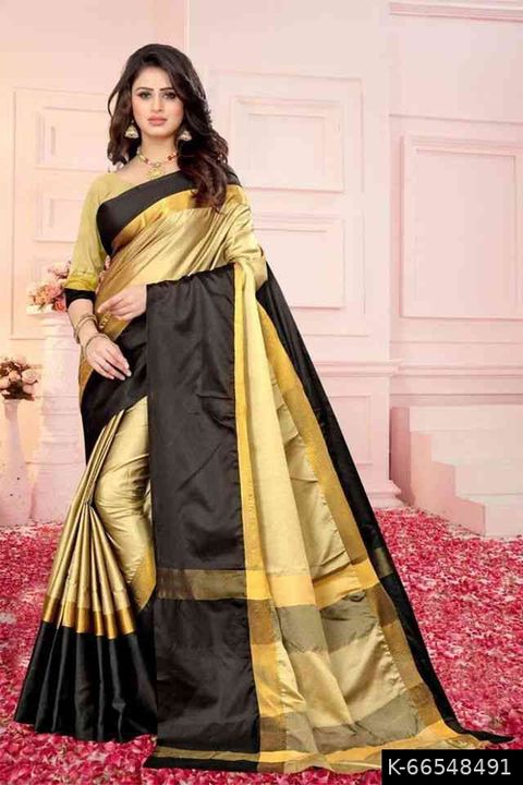 WONDERFUL AND EYECATCHING AURA SILK SAREE WITH BLOUSE uploaded by business on 1/7/2022