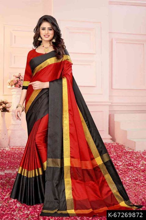 WONDERFUL AND EYECATCHING AURA SILK SAREE WITH BLOUSE uploaded by Product selling on 1/7/2022