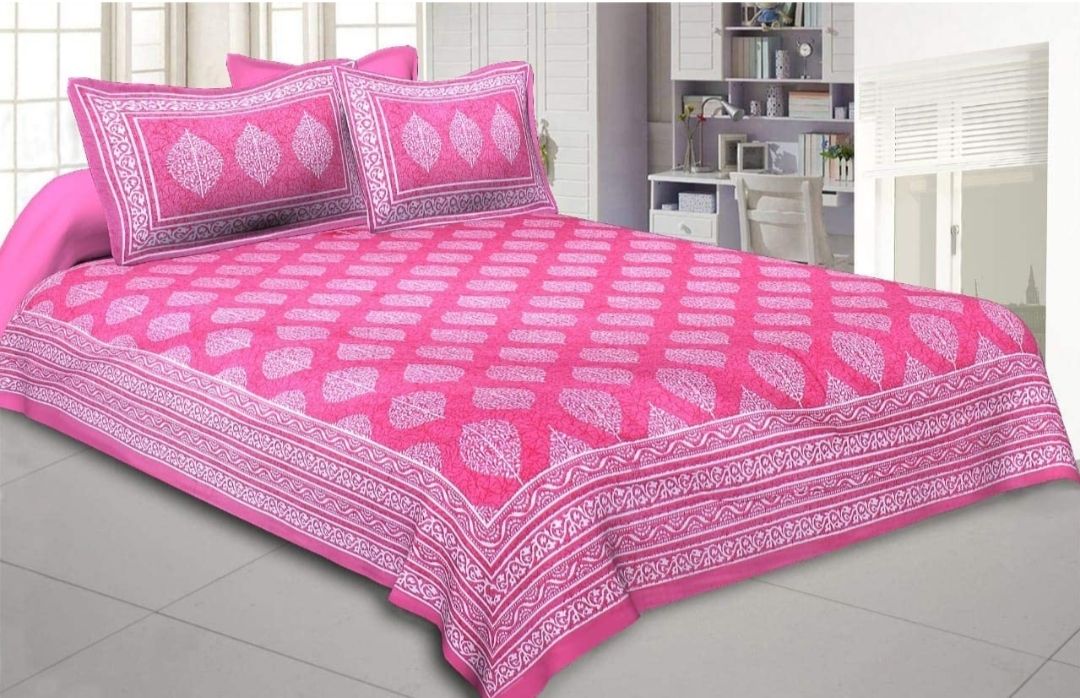 Cotton double size bedsheet  uploaded by Priyanshi Outlook on 1/7/2022