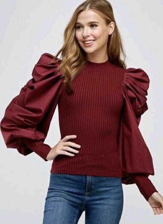 Women Puff sleeve top uploaded by Fashion point on 1/7/2022