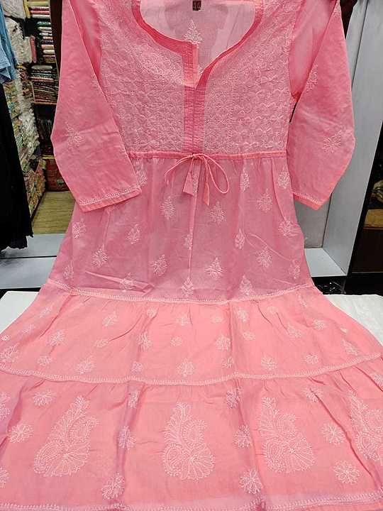 A-line Frock uploaded by Lucknowi Chikankari on 9/29/2020