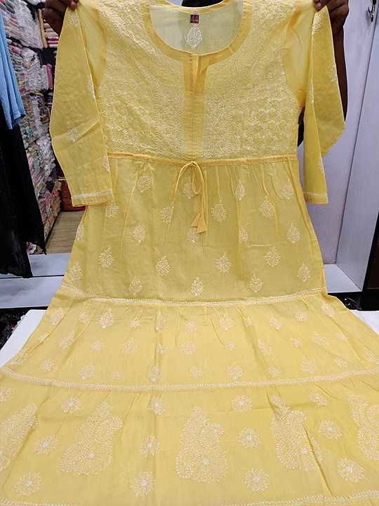 A-line Frock uploaded by Lucknowi Chikankari on 9/29/2020