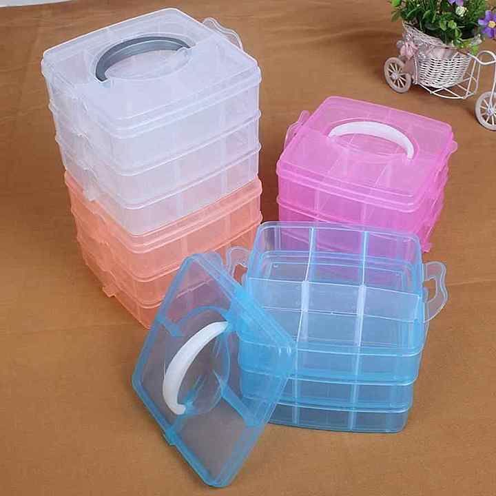 3 Layer 18 Grid Plastic Transparent Jewelry Storage Box

 uploaded by Wholestock on 9/29/2020