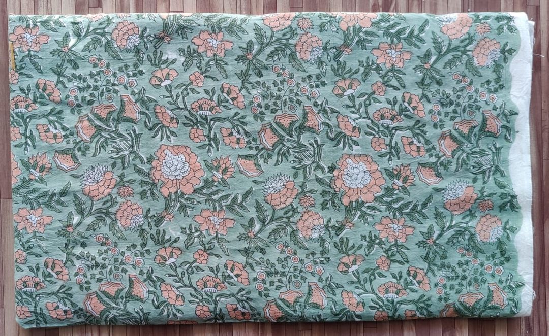 Repid hand block print pure cotton fabric uploaded by Abhishek Handicrafts on 1/7/2022