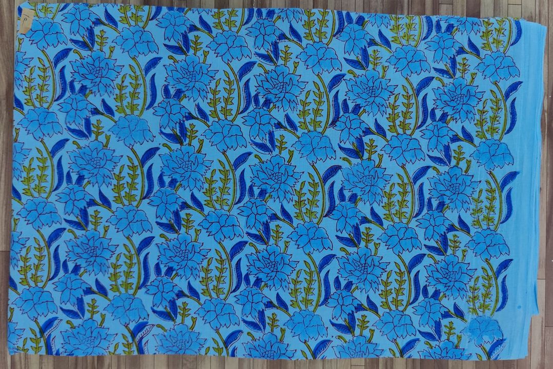 Repid hand block print pure cotton fabric uploaded by Abhishek Handicrafts on 1/7/2022